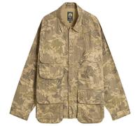 Brain Dead Men's Twill Military Shirt Jacket Leaf Camo