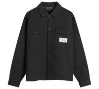 Brain Dead Men's Waffle Button Front Overshirt Washed Black