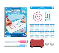 Brain Development Training Cards - 19.5x13.7cm Educational Cognitive Toy - 20 Pieces Brains Trainings Range Card, For Hand Coordination Left And Right Mind Developments
