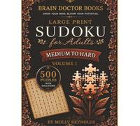 BRAIN DOCTOR BOOKS LARGE PRINT SUDOKU FOR ADULTS MEDIUM TO HARD VOLUME 1