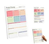 Brain Dump Notepad, Tear Off To Do Notepad for Daily Planning, A5 Smooth Paper, for Students Teachers Office Home Daily Use (1PC)