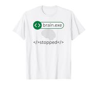 Brain exe Stopped Funny Tech Trending Meme T-Shirt