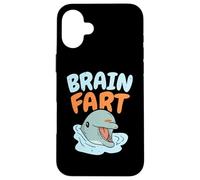 Brain Fart Sea Creature Animal Marine Biology Dolphin Case for iPhone 16 Plus