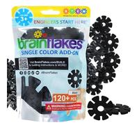 Brain Flakes Single Color Add-on - 120 Pieces - Resealable Pouch - Black