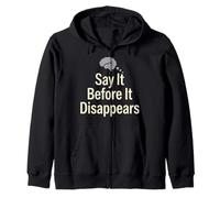 Brain Fog Awareness Invisible Illness Mental Fatigue Zip Hoodie