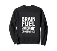 Brain Fuel Coffee And Crosswords Puzzle Lover Sweatshirt
