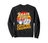 Brain Fuel Coffee And Crosswords Puzzle Lovers Sweatshirt