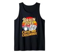 Brain Fuel Coffee and Crosswords Puzzle Lovers Tank Top
