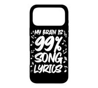 Brain Full Of Song Lyrics Music Humor Case for iPhone 17 Pro Max