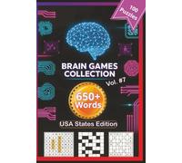 Brain Game Collection Vol. 7 - USA States: 100 Puzzles · 500+ Words · Word Search, Sudoku & Crossword for Adults 50+