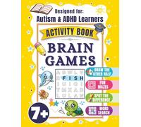 Brain Games Activity Book for Kids 7+: A Focused Learning Workbook for ADHD & Autism Learners, Summer-Themed Mix of Puzzles, Word Searches, and Fine Motor Exercises (Inclusive Learner Corner)