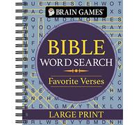 Brain Games - Bible Word Search: Favorite Verses - Large Print (Brain Games Large Print)