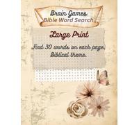 Brain Games Bible Word Search: For women and Ladies Large Print 80 Pages