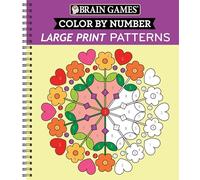 Brain Games - Color by Number - Large Print: Patterns (Stress Free Coloring Book)