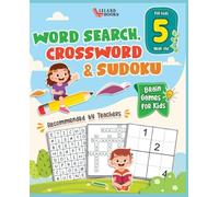 Brain Games for 5 year olds: Word Search, Crossword & Sudoku (Brain Games for Clever Kids)