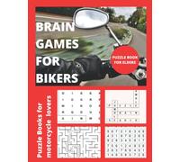 Brain Games for Bikers: Puzzle Books Motorcycle - Word Search, Sudoku, Jumble Words, Brain Teaser, Words Puzzle and Mazes