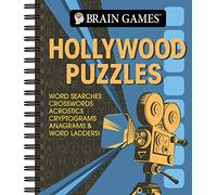 Brain Games - Hollywood Puzzles: Word Searches, Crosswords, Acrostics, Cryptograms, Anagrams & Word Ladders!