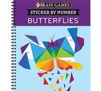 Brain Games - Sticker by Number: Butterflies (14 Images to Sticker)
