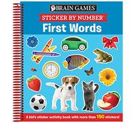 Brain Games - Sticker by Number: First Words (for Kids Ages 3-6): A Kid's Sticker Activity Book with More Than 150 Stickers!
