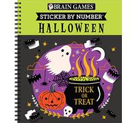 Brain Games - Sticker by Number: Halloween (Trick or Treat Cover) (Volume 2)