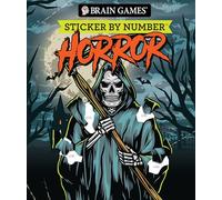 Brain Games - Sticker by Number: Horror (28 Images to Sticker)