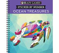 Brain Games - Sticker by Number: Ocean Treasures (13 Images to Sticker)