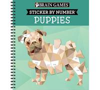 Brain Games - Sticker by Number: Puppies