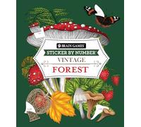 Brain Games - Sticker by Number - Vintage: Forest (28 Images to Sticker)