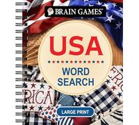 Brain Games - USA Word Search - Large Print (Brain Games Large Print)