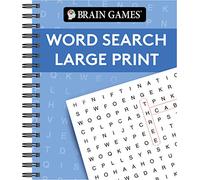 Brain Games - Word Search Large Print (Blue)