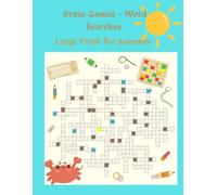 Brain Games - Word Searches - Large Print for summer: Brain Games - Word Searches - Large Print