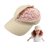Brain Hat | Dress up Hat - Open and Close Headwear Brain Design Costume Accessory for Women Men Travel Outdoor Activities Birthday Festival