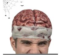 Brain Hat, Party Hats, Large Brain Hat - 3D Latex Horror Headgear for Adults, Cosplay, Halloween, Comedy, Horror Parties, Carnival, Costume Accessory, Size 55-57 cm
