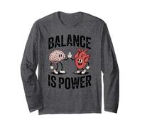 Brain Heart Hi-Five Emotional Intelligence Balance Is Power Long Sleeve T-Shirt