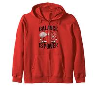 Brain Heart Hi-Five Emotional Intelligence Balance Is Power Zip Hoodie