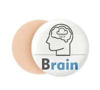 Brain Human Body Thinking Rain Air Cushion Makeup Foundation Sponge Powder Puff