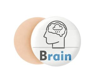 Brain Human Body Thinking Rain Air Cushion Makeup Foundation Sponge Powder Puff