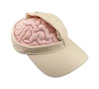 Brain Hut - Brain Baseball Cap, Brains Caps, Funny Thinking Hat | Costume Accessory Open And Close Brains Design, Funny Thinking Headwear, Openable Baseball Cap | Creative Prank Toy For Women Men Trav