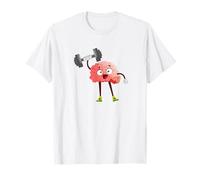 Brain Learning Mental Load Smart Brain Lifting Weight T-Shirt
