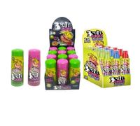 Brain Licker Bundle - 24 Pack (12x60ml Each) | Black & Spray Sour Liquid Candy | Extreme Tangy Sweets | Novelty Party Favors & Gifting