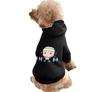 Brain Lifting Weights Cute Dog And Cat Clothes Pet Hoodie Sweatshirt Pullover Sweater Coat