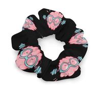 Brain Lifting Weights Fashion Scrunchies for Women Satin Hair Elastics & Ties Cute Ponytail Holders