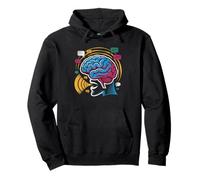 Brain Mouth Speech Connection Illustration Art Pathology Pullover Hoodie