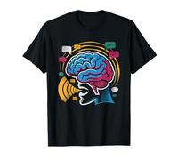 Brain Mouth Speech Connection Illustration Art Pathology T-Shirt