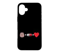 Brain Plus Placebo Equals Love Case for iPhone 16 Plus