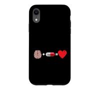 Brain Plus Placebo Equals Love Case for iPhone XR