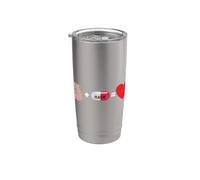 Brain Plus Placebo Equals Love Stainless Steel Insulated Tumbler