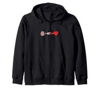 Brain Plus Placebo Equals Love Zip Hoodie
