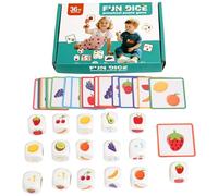 Brain Puzzles For Kids,Educational Interactive Playset | Matching Fruit Puzzle Game,For Developing Skills Travel Development Home Playtime Education School Girl