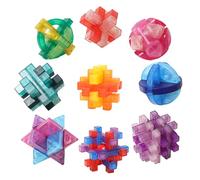 Brain Puzzles - Traditional Chinese Entertainment Game - Wooden Puzzle Games | For Kids Adults Students Elderly Home Travel School And Home Decoration